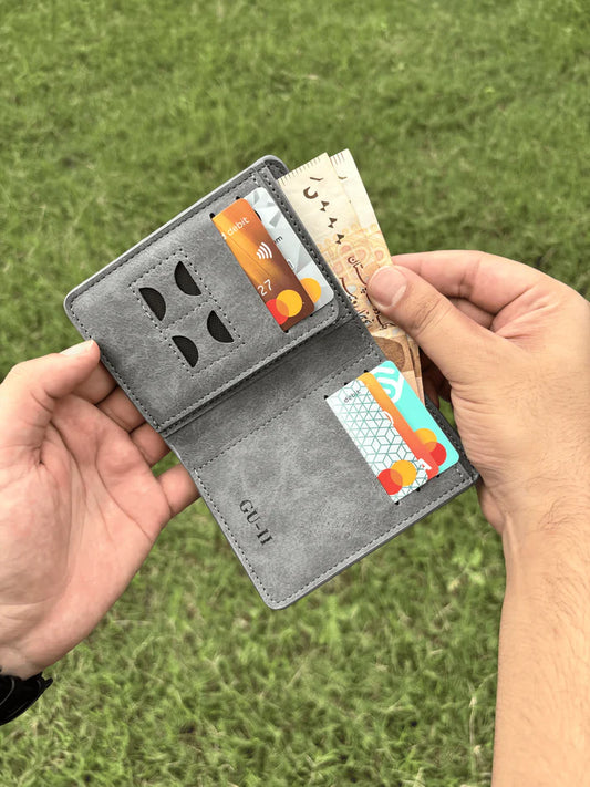 Short Leather Imported Wallet