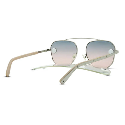Aviator Hexagon Metal Large Men's Sunglasses